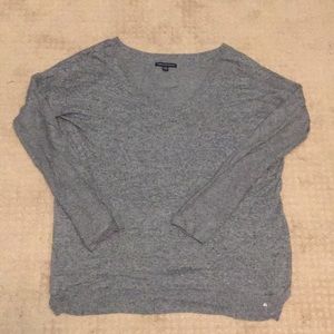 Heather gray sweater